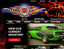 Tablet Screenshot of motoexotica.com